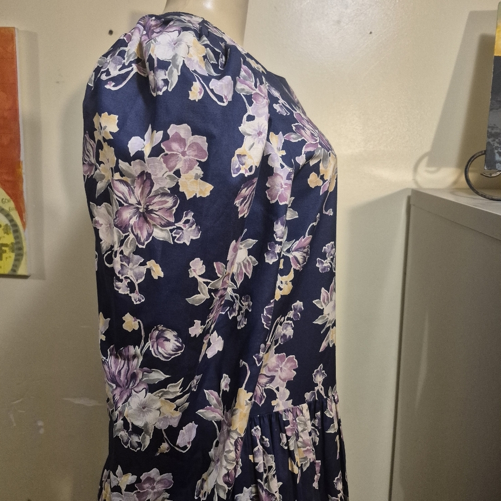 Laura Ashley Made In Great Britain Cottage Core Maxi Dress 10 - Picture 7 of 11